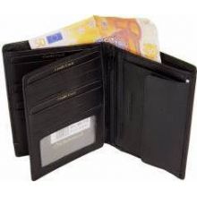 Ανδρικό Πορτοφόλι Δερμάτινο Diplomat MN114 Μαύρο |  στο MrBag.gr