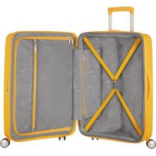 Βαλίτσα Σκληρή American Tourister Soundbox Spinner Expandable 88474 με 4 Ρόδες 77 cm Μεγάλη Κίτρινο |  στο MrBag.gr