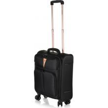 Βαλίτσα Diplomat ZC6101-S με 4 Ρόδες Χειραποσκευή Καμπίνας Μαύρη 55x38x23/27 εκ. |  στο MrBag.gr