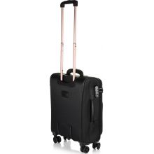 Βαλίτσα Diplomat ZC6101-S με 4 Ρόδες Χειραποσκευή Καμπίνας Μαύρη 55x38x23/27 εκ. |  στο MrBag.gr