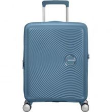 Βαλίτσα Σκληρή American Tourister Soundbox Spinner Expandable 88472-E612 με 4 Ρόδες 55 cm Χειραποσκευή Μπλε |  στο MrBag.gr