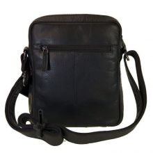 Diplomat Δερμάτινη Ανδρική Τσάντα Ώμου / Χιαστί LV87 Μαύρη |  στο MrBag.gr