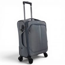 Βαλίτσα Diplomat ZC208-S με 4 Ρόδες Χειραποσκευή Γκρι 55x39x23/26 εκ. |  στο MrBag.gr