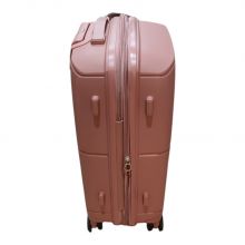 Βαλίτσα Σκληρή Travel Επεκτεινόμενη Μεσαία 65cm Ροζ-Χρυσό |  στο MrBag.gr
