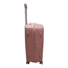 Βαλίτσα Σκληρή Travel Επεκτεινόμενη Μεγάλη 75cm Ροζ-Χρυσό |  στο MrBag.gr