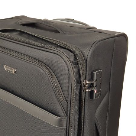 Βαλίτσα Diplomat ZC998-78 με 4 Ρόδες Μεγάλη Μαύρο 78x46x30/34 εκ. |  στο MrBag.gr