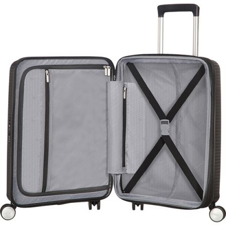 Βαλίτσα Σκληρή American Tourister Soundbox Spinner Expandable 88472 με 4 Ρόδες 55 cm Χειραποσκευή Μαύρο 55x40x20/23 εκ. |  στο MrBag.gr