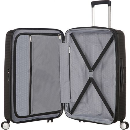 Βαλίτσα Σκληρή American Tourister Soundbox Spinner Expandable 88473 με 4 Ρόδες 67 cm Μεσαία Μαύρο 67x46.5x29/32 εκ. |  στο MrBag.gr