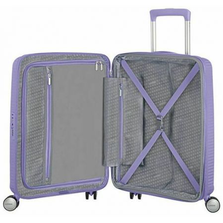 Βαλίτσα Σκληρή American Tourister Soundbox Spinner Expandable 88472 με 4 Ρόδες 55 cm Χειραποσκευή Lavender Μωβ 55x40x20/23 εκ. |  στο MrBag.gr