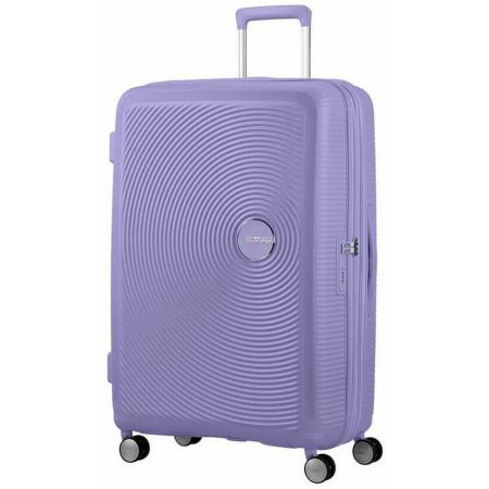 Βαλίτσα Σκληρή American Tourister Soundbox Spinner Expandable 88474 με 4 Ρόδες 77 cm Μεγάλη Lavender Μωβ 77x51.5x29.5/31.5 εκ. |  στο MrBag.gr