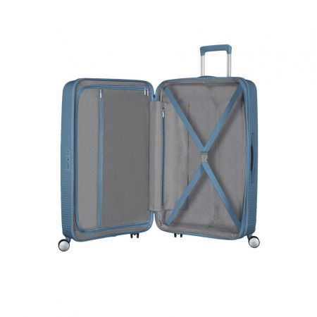 Βαλίτσα Σκληρή American Tourister Soundbox Spinner Expandable 88474 με 4 Ρόδες 77 cm Μεγάλη Μπλε 77x51.5x29.5/31.5 εκ. |  στο MrBag.gr