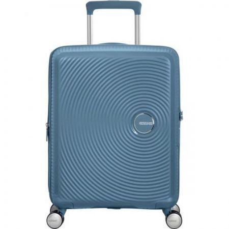 Βαλίτσα Σκληρή American Tourister Soundbox Spinner Expandable 88472-E612 με 4 Ρόδες 55 cm Χειραποσκευή Μπλε |  στο MrBag.gr