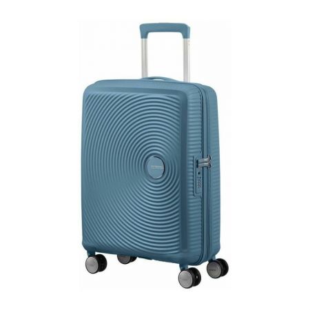 Βαλίτσα Σκληρή American Tourister Soundbox Spinner Expandable 88472-E612 με 4 Ρόδες 55 cm Χειραποσκευή Μπλε |  στο MrBag.gr