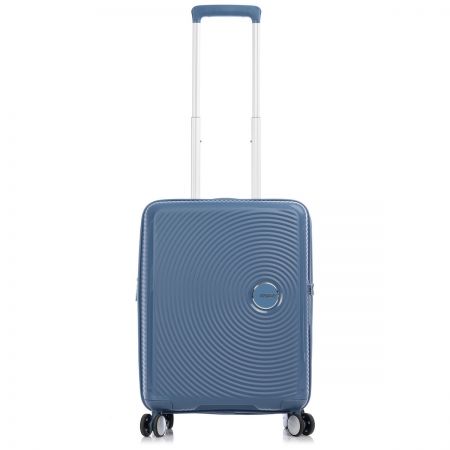 Βαλίτσα Σκληρή American Tourister Soundbox Spinner Expandable 88472-E612 με 4 Ρόδες 55 cm Χειραποσκευή Μπλε |  στο MrBag.gr