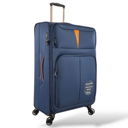 Βαλίτσα Diplomat ZC6101-L με 4 Ρόδες Μεγάλη Μπλε 79x46x32/36 εκ. |  στο MrBag.gr