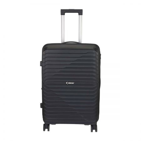 Βαλίτσα Σκληρή Xplorer Επεκτεινόμενη Μεσαία 66cm Μαύρο |  στο MrBag.gr