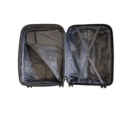 Βαλίτσα Σκληρή Travel Επεκτεινόμενη Μεσαία 65cm Μαύρο |  στο MrBag.gr