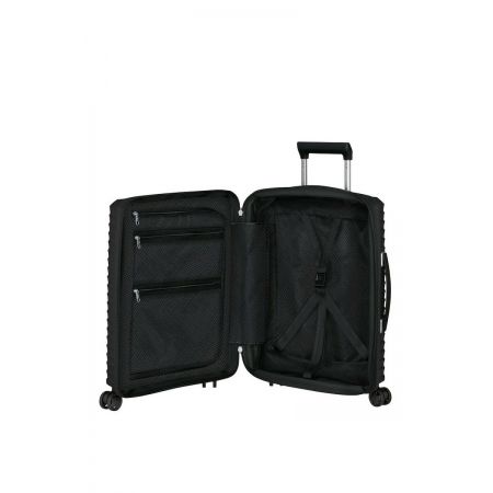 Βαλίτσα Σκληρή Upscape 159400 με 4 Ρόδες 55cm Χειραποσκευή Μαύρο | Ανά Προμηθευτή στο MrBag.gr