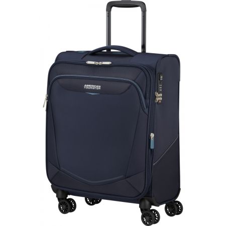 American Tourister Βαλίτσα Ταξιδίου Summeride 149498-1596 Καμπίνας με 4 Ρόδες Ύψους 55εκ. Μπλε 55 Χ 40 Χ 23/25 εκ. | Βαλίτσες στο MrBag.gr