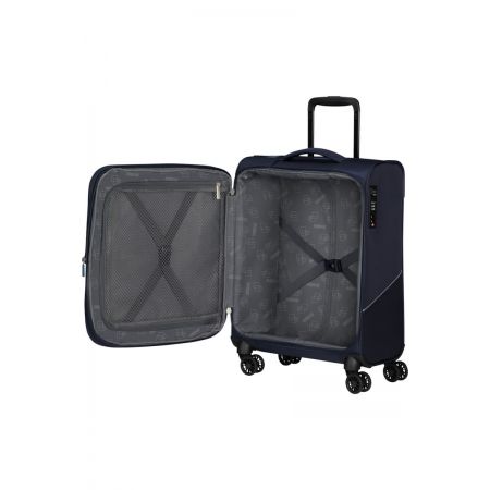 American Tourister Βαλίτσα Ταξιδίου Summeride 149498-1596 Καμπίνας με 4 Ρόδες Ύψους 55εκ. Μπλε 55 Χ 40 Χ 23/25 εκ. | Βαλίτσες στο MrBag.gr