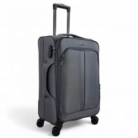 Βαλίτσα Diplomat ZC208-M με 4 Ρόδες Μεσαία Γκρι 68x41x27/31 εκ. |  στο MrBag.gr