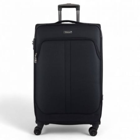 Βαλίτσα Diplomat ZC208-L με 4 Ρόδες Μεγάλη Μαύρη 78x46x34/38 εκ. |  στο MrBag.gr