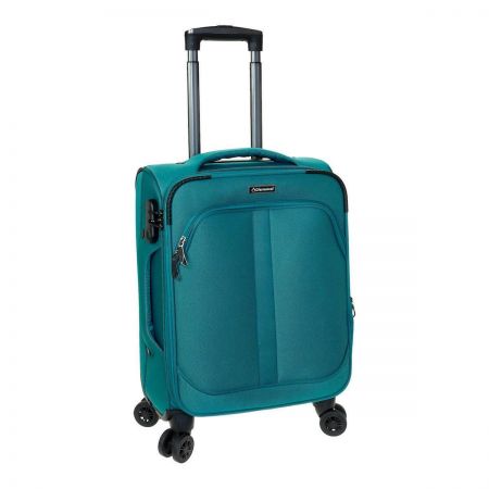Βαλίτσα Diplomat ZC208-S με 4 Ρόδες Χειραποσκευή Πετρόλ 55x39x23/26 εκ. |  στο MrBag.gr