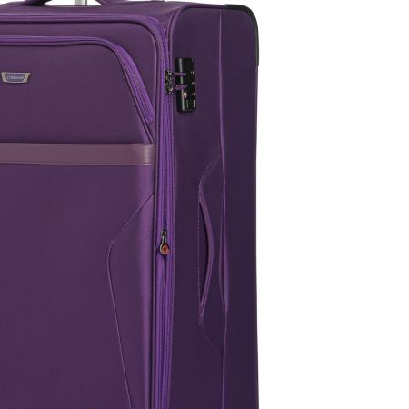 Βαλίτσα Diplomat ZC208-L με 4 Ρόδες Μεγάλη Μωβ 78x46x34/38 εκ. |  στο MrBag.gr