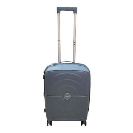 Βαλίτσα Σκληρή Travel Επεκτεινόμενη 55cm Χειραποσκευή Μπλε |  στο MrBag.gr
