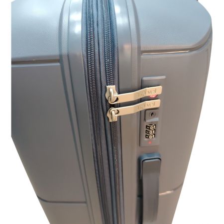 Βαλίτσα Σκληρή Travel Επεκτεινόμενη 55cm Χειραποσκευή Μπλε |  στο MrBag.gr