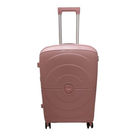 Βαλίτσα Σκληρή Travel Επεκτεινόμενη Μεγάλη 75cm Ροζ-Χρυσό |  στο MrBag.gr