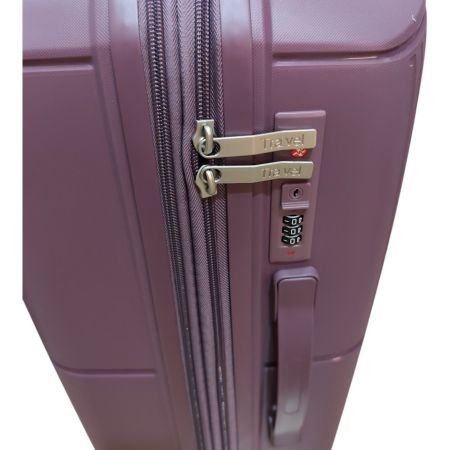 Βαλίτσα Σκληρή Travel Επεκτεινόμενη Μεσαία 65cm Μωβ |  στο MrBag.gr