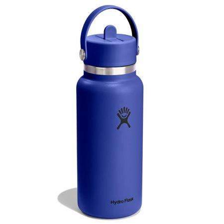 Hydro Flask Wide Flex Μπουκάλι Θερμός Ανοξείδωτο 946ml με Καλαμάκι και Λαβή Capri Blue |  στο MrBag.gr